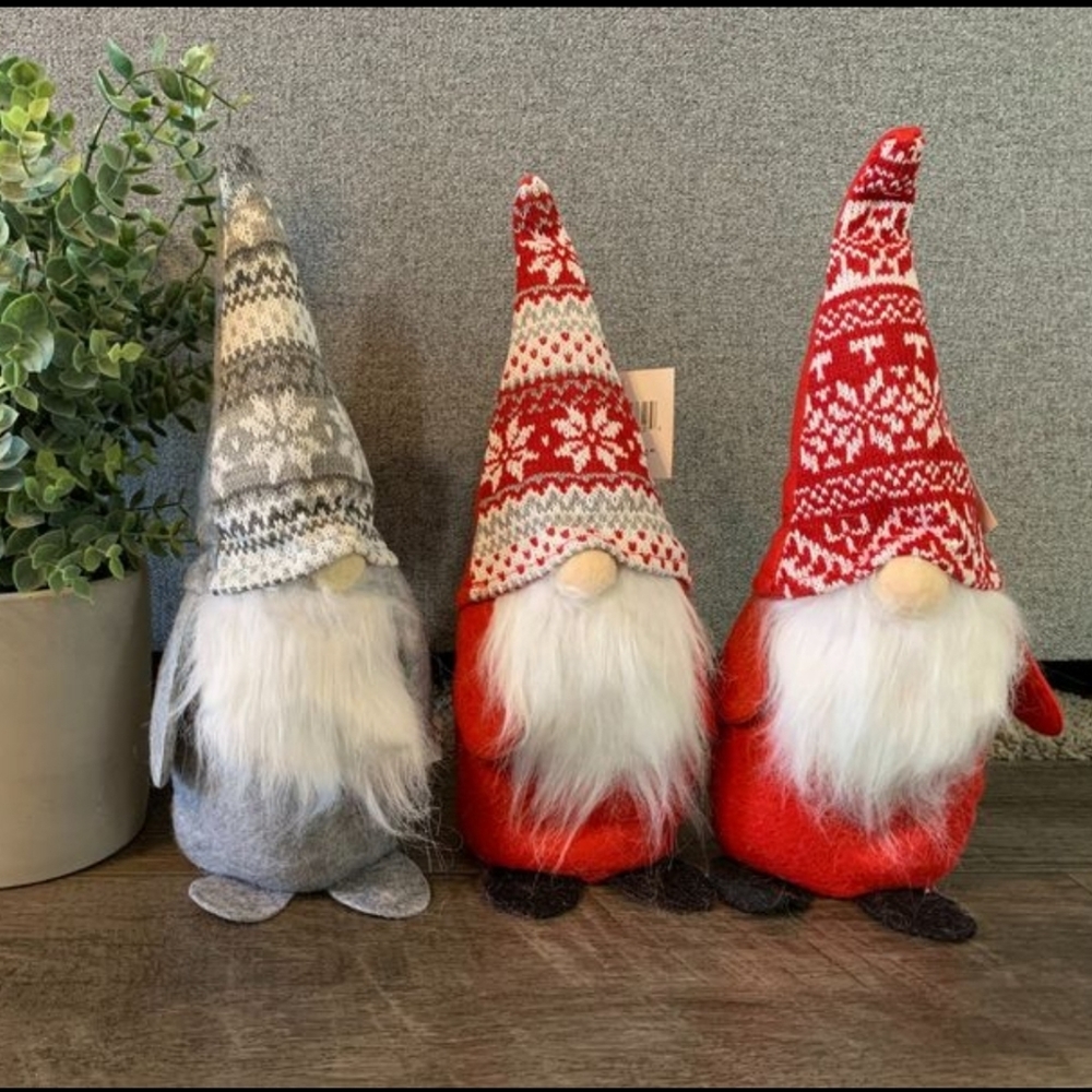 3 Assorted Christmas Gnomes